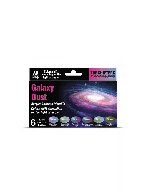 Vallejo Shifters Modellező festék Set 6x17ml – Galaxy Dust