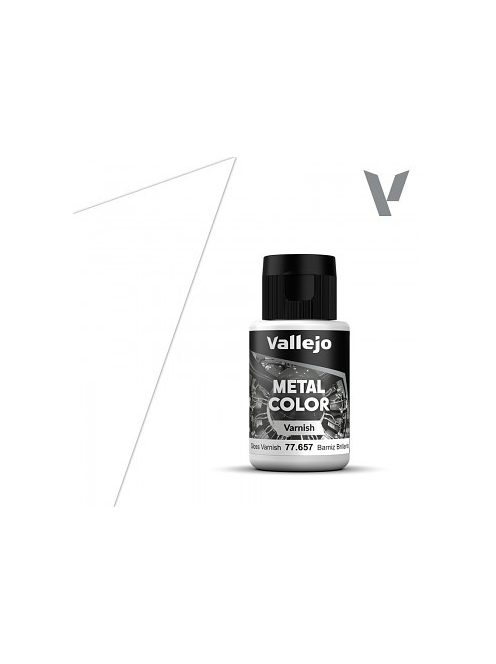 Fényes akril lakk for metallic colours Vallejo 32ml