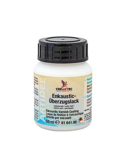 Varnish for encaustic waxes 50ml satin