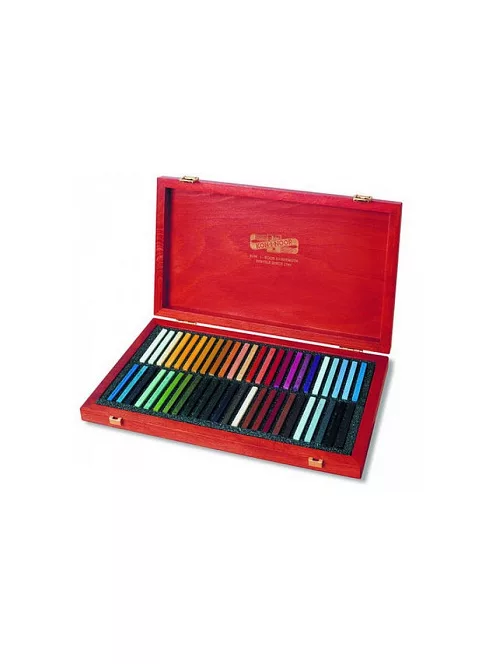 Luxus kemény pasztel készlet 48 db fa dobozban