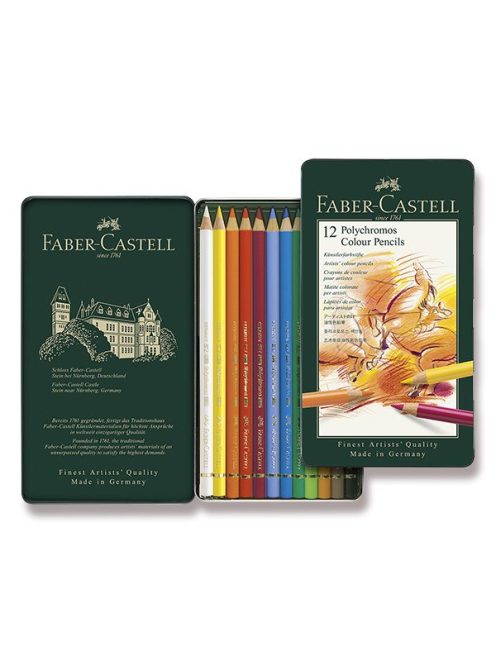 Faber-Castell Polychromos színes ceruzák, 12 db