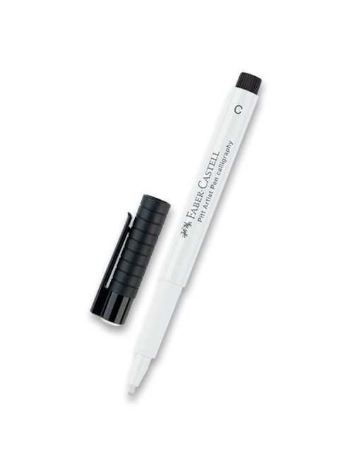 Fehér kalligráfiai marker Faber-Castell