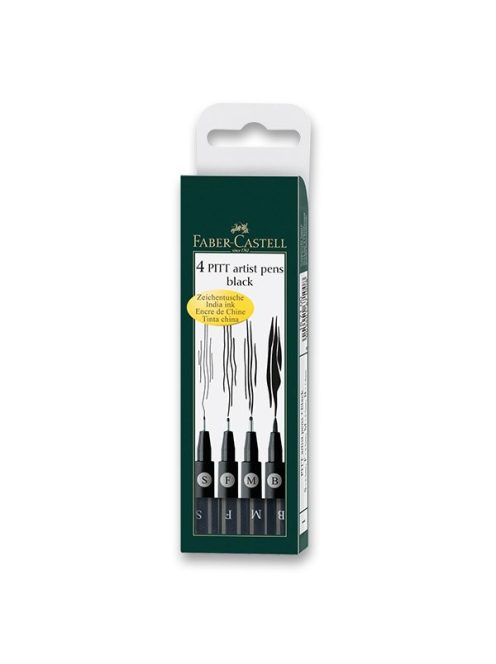 Faber-Castell marker készlet 4 db - fekete