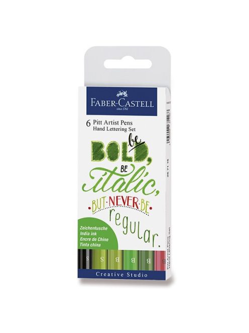 Faber-Castell filctoll készlet, 6 db, kézzel írható
