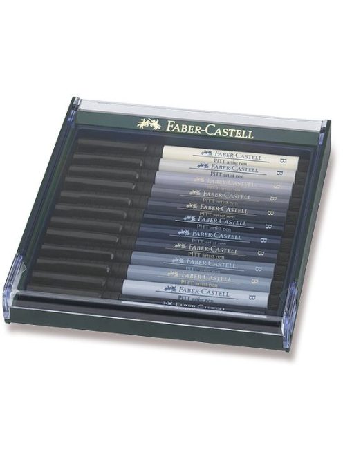 Faber-Castell 12 db-os marker készlet – Szürke