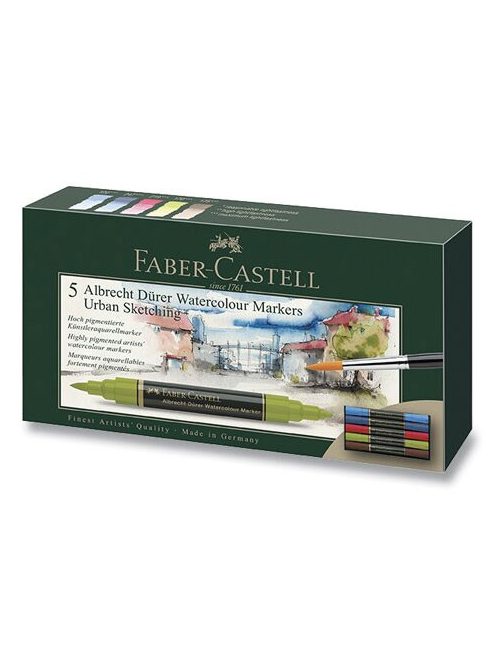 Faber-Castell Urban Sketch akvarell marker készlet 5 db
