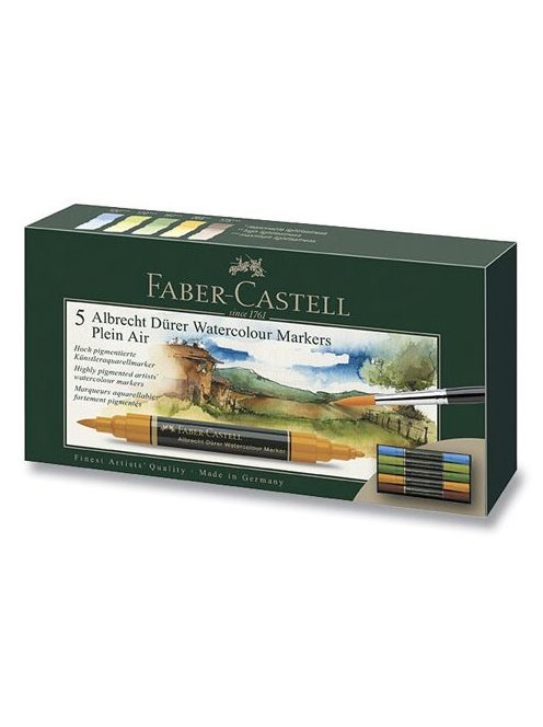 Faber-Castell plein air akvarell marker készlet 5 db