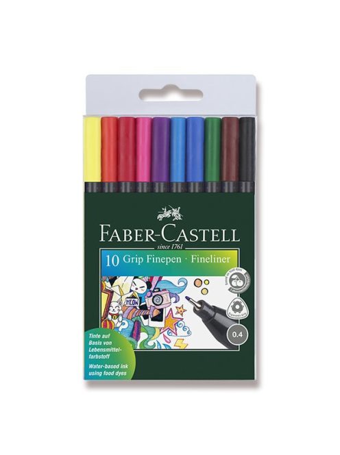Faber-Castell Grip színes filctollak, 10 db