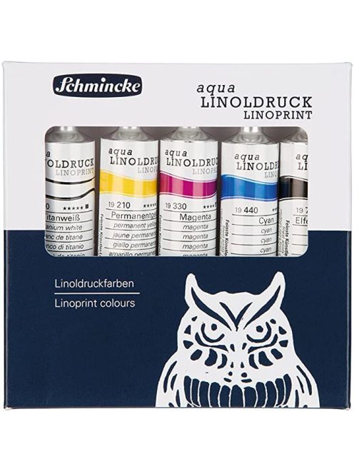 Linómetszet festékkészlet Schmincke 5x20ml
