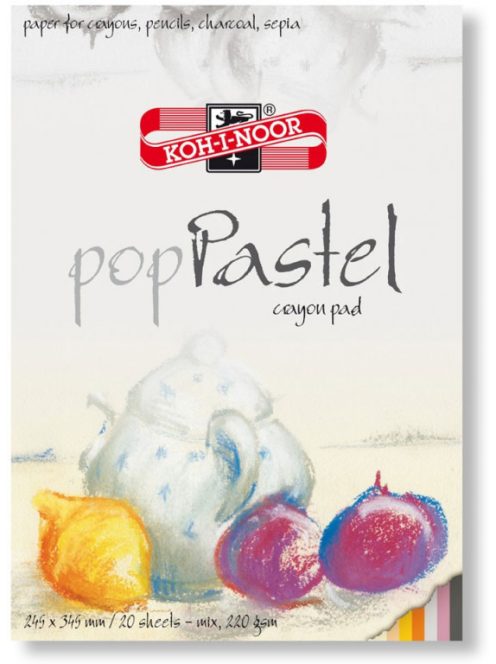 Pad Pop Pastel - színes lapok 24,5x34,5cm 220g/m2, 20 lap