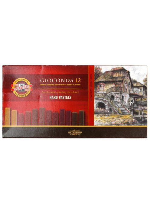 Gioconda keménypasztell 12 db - barna árnyalatok