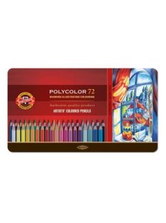 Polycolor színes ceruzakészlet 72 db-os fémdobozban
