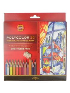   36 darabos Polycolor színes ceruzakészlet, papír csomagolásban