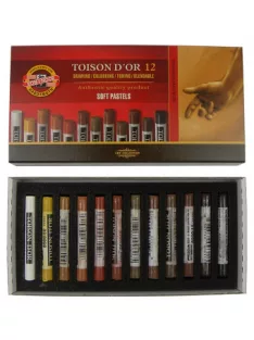Toison dusty artistic brown chalk 12 pcs