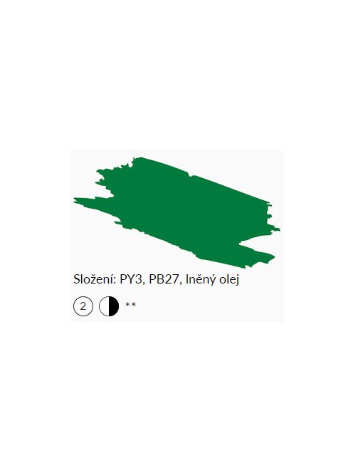 Umton olajfesték 20ml – 0036 Permanens zöld közepes