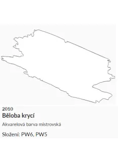 Akvarellfesték Umton 2.6ml – 2010 fedő fehér