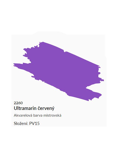 Umton akvarellfesték 2,6 ml – 2260 ultramarin piros