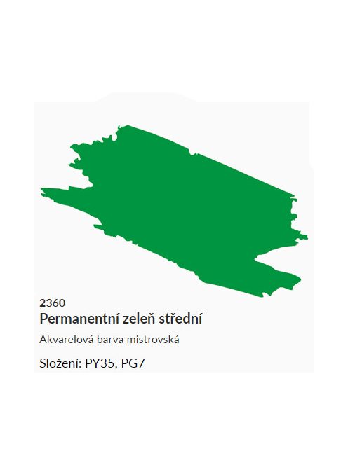 Umton akvarellfesték 2,6 ml – 2360 zöld permanens közepes