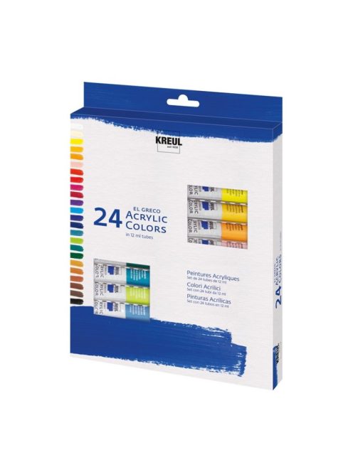 El Greco akrilfesték készlet 24x12ml