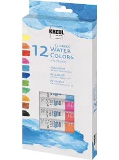 Akvarellfesték készlet El Greco 12x12ml