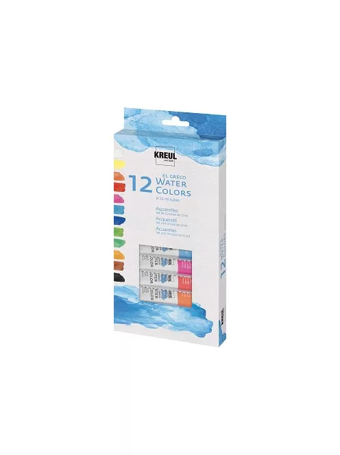 Akvarellfesték készlet El Greco 12x12ml