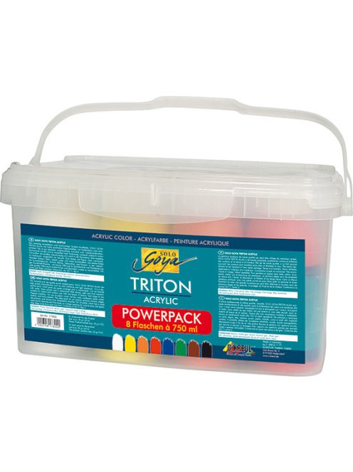 Nagyméretű akrilfesték készlet Kreul Triton 8x750ml Powerpack