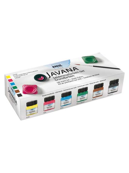 Javana selyemfesték készlet 6x20ml + kontúrozó