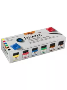 Javana fabric paint set for light textiles 6x20ml – Basic