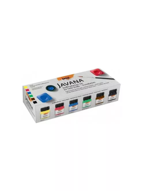 Javana fabric paint set for light textiles 6x20ml – Basic