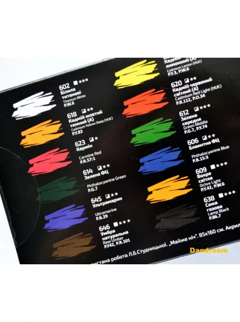 Rosa Gallery akril festékkészlet 12x20ml