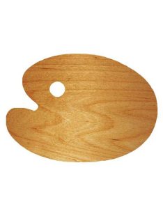 Ovális, lakkozott fa raklap 30x40cm Rosa