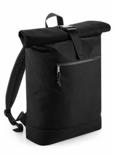 Recycled rolling backpack - fekete / fekete