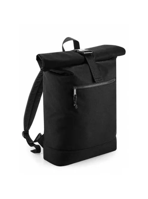 Recycled rolling backpack - fekete / fekete