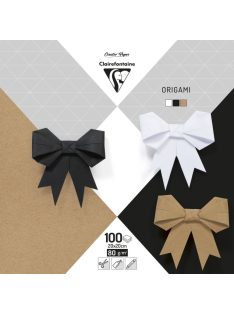 Clairefontaine origami papírok 20x20cm, 100 db – Semleges