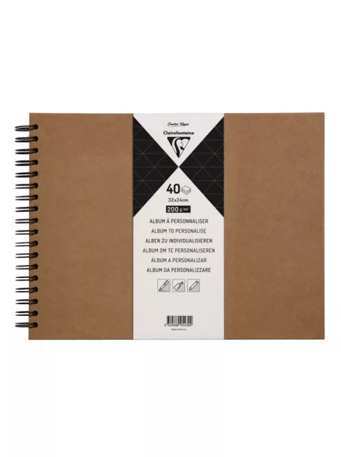 Album kemény táblákkal 24x32cm Kraft