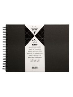 Album kemény borítóval 21x16cm Fekete