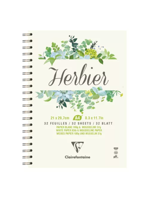 Ring herbarium Clairefontaine A4 180g – 32 lap