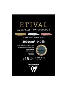 fekete watercolor pad Etival A4 300g
