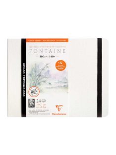 Fontaine akvarellkönyv 21x16cm melegen préselt 300g