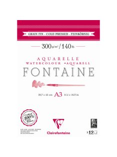 Akvarell jegyzettömb Fontaine A3 300g – hidegen sajtolt