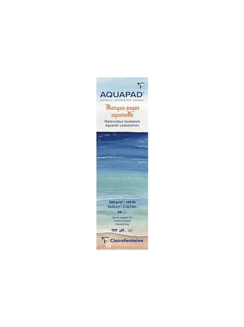 Aquapad akvarell könyvjelzőblokk 6x20cm 300g