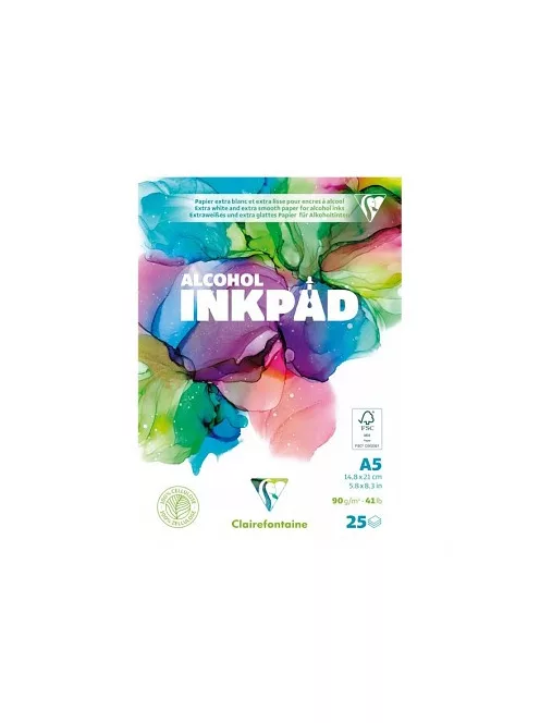 Alkohol tintához való blokk Inkpad glued A5 90g