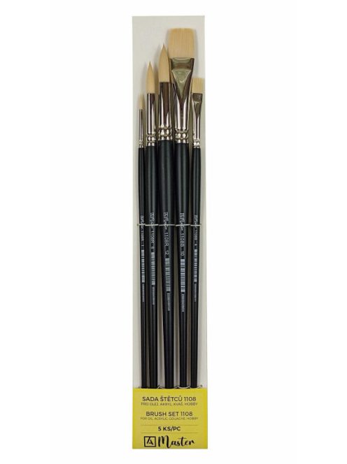 Ecsetkészlet Master 1108 hosszú nyelű 5 db