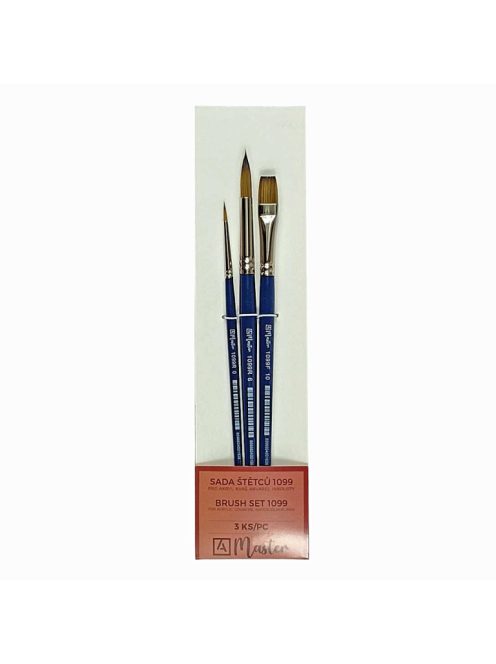 Ecsetkészlet Master 1099 rövid nyelű 3 db