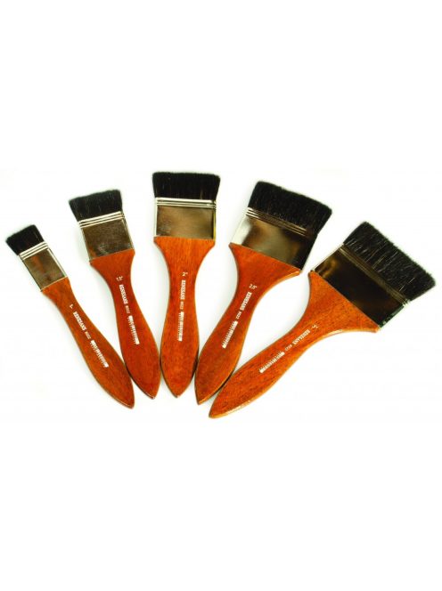 Széles ecset Renesans 8022 rövid természetes sörtékkel - 2,5 cm-es méret