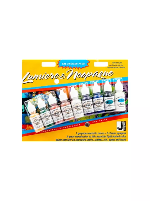 Lumiere és Neopaque Exciter pack textilfesték készlet