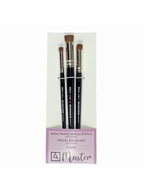 Set of pastel brushes mester A185 3 pcs