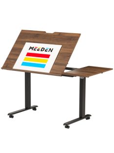   Elektromos művészasztal 140x70cm, állítható magasságú, sötét