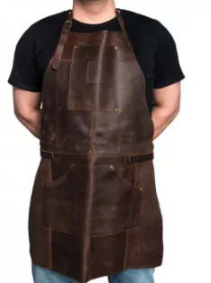 BeaverCraft Genuine Leather Apron – Brown