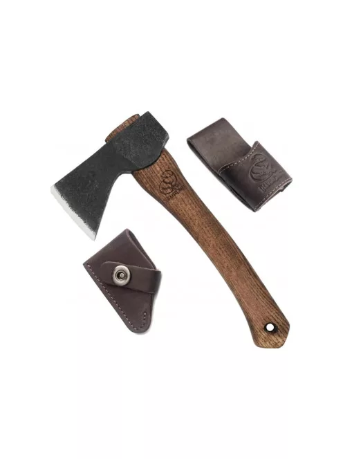 Small carving axe with leather sheath BeaverCraft